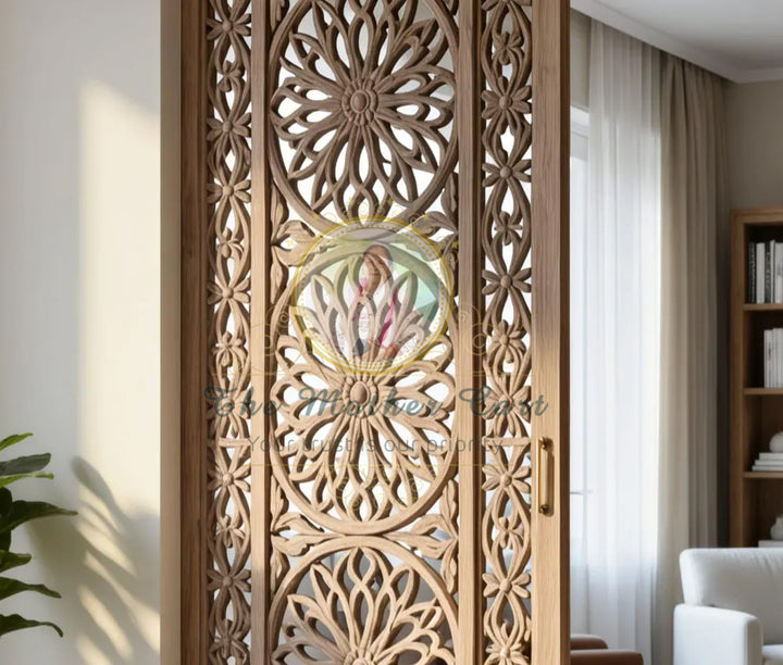 Handcarved Wooden Door | Mandala Panel Interior, Single, Pocket, Barn, French, Panel,  Double, Sliding, Pocket &amp; Temple Door Interior &amp; Exterior, Homes, Villas &amp; Office