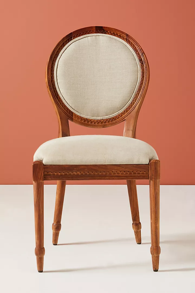 Handcarved Elephant Dining Chair Carving Elegant Motif