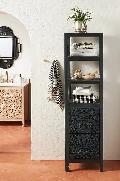 Handcarved Lombok Storage Cabinet Carving Furniture