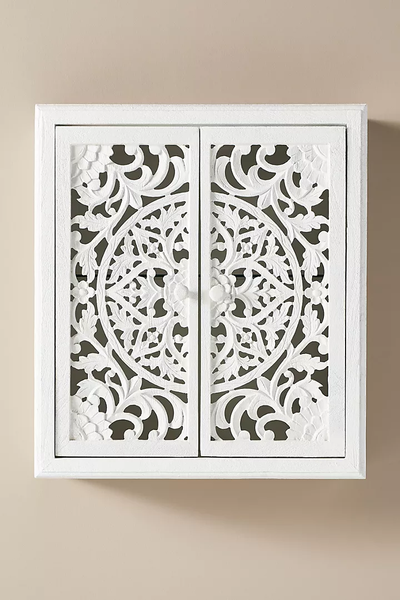 Handcarved Lombok Double Bath Cabinet Carving Furniture