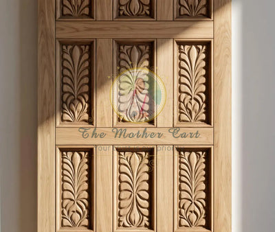 Handcarved Wooden Door | Natural Mandala Interior, Single, Pocket, Barn, French, Panel,  Double, Sliding, Pocket & Temple Door Interior & Exterior, Homes, Villas & Office
