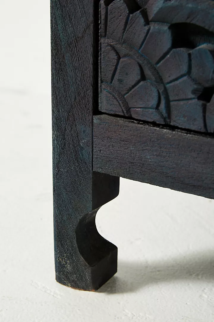Handcarved Gulliver Single Powder Carving Bathroom Vanity