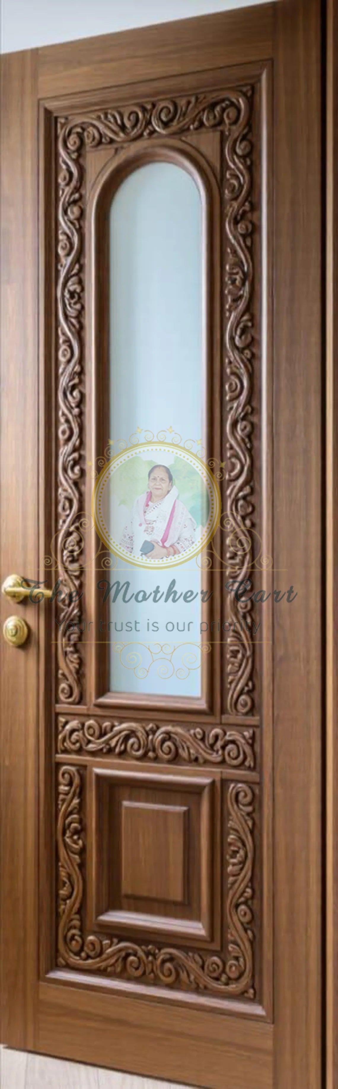 Handcarved Wooden Door |Ornate Panel Carved Interior, Single, Pocket, Barn, French, Panel,  Double, Sliding, Pocket & Temple Door Interior & Exterior, Homes, Villas & Office