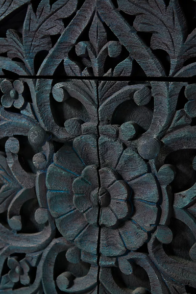Handcarved Gulliver Single Powder Carving Bathroom Vanity