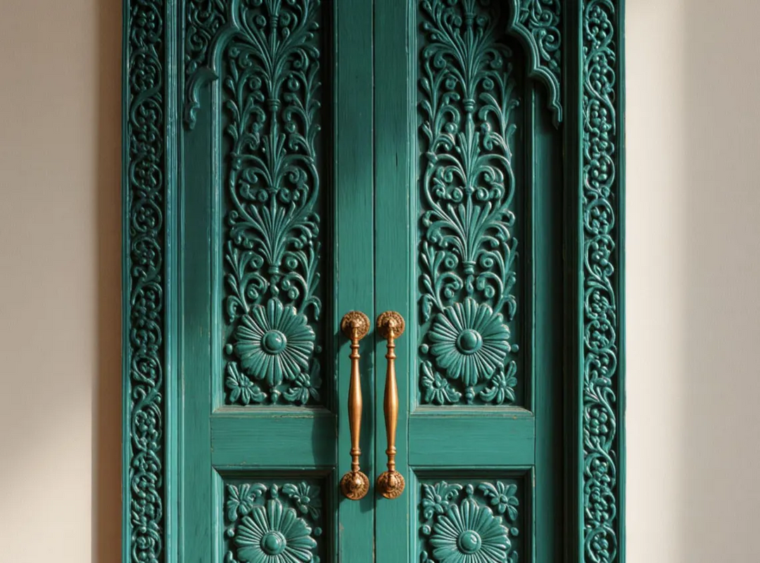 Handcarved Wooden Door | Handcrafted Floral Wooden Carved Interior, Single, Pocket, Barn, French, Panel,  Double, Sliding, Pocket &amp; Temple Door Interior &amp; Exterior, Homes, Villas &amp; Office