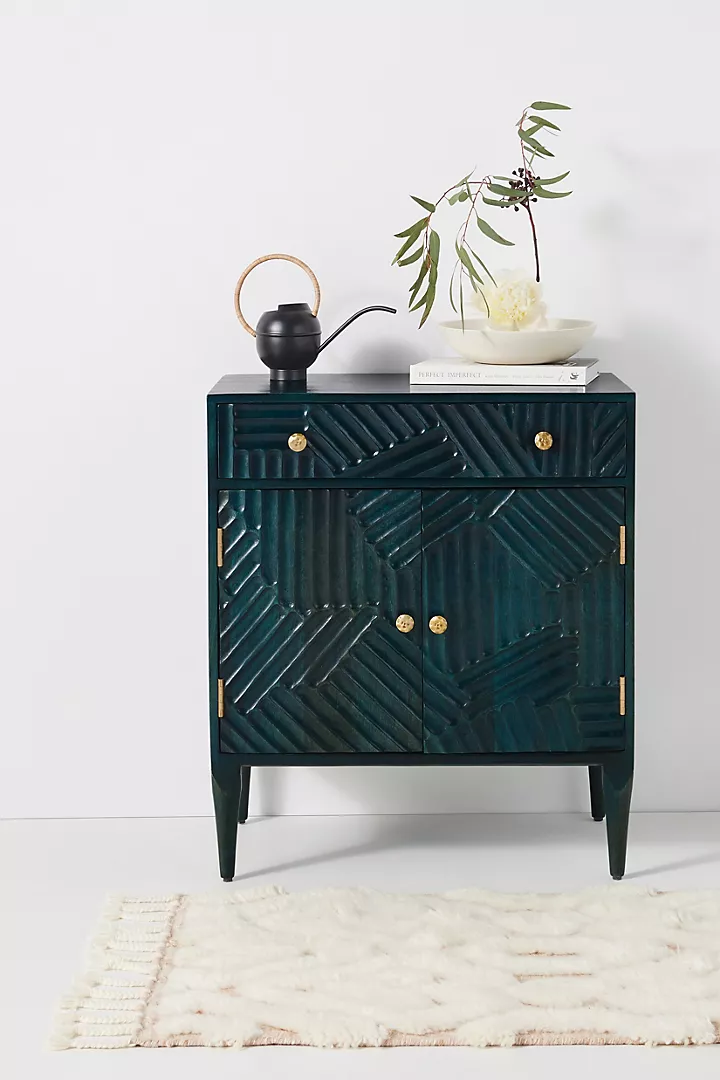 Handcarved Paje Entryway Cabinet Carving Cabinet Furniture