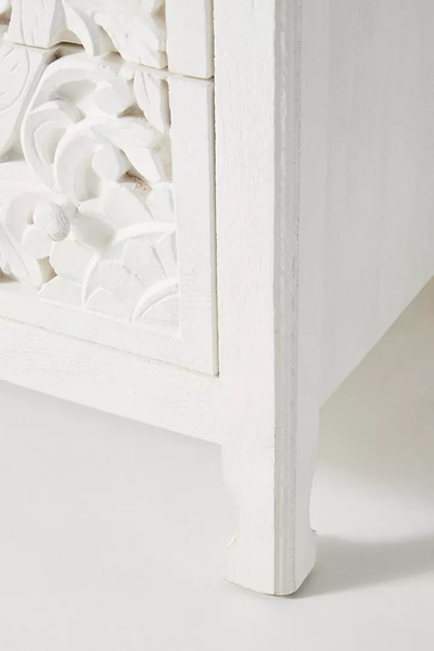 Hand carved Lombok Six-Drawer Dresser Filigree-inspired Cutouts Carving Sideboard Beautifully Furniture