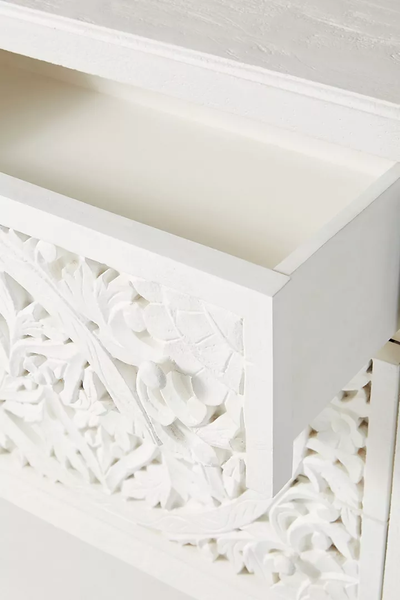 Hand carved Lombok Six-Drawer Dresser Filigree-inspired Cutouts Carving Sideboard Beautifully Furniture