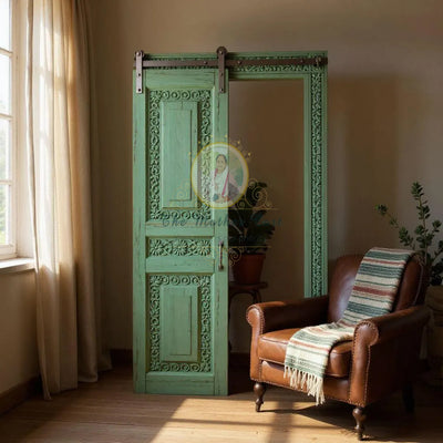 Handcarved Wooden Door | Handcrafted Beautifully Floral Interior, Single, Pocket, Barn, French, Panel,  Double, Sliding, Pocket & Temple Door Interior & Exterior, Homes, Villas & Office