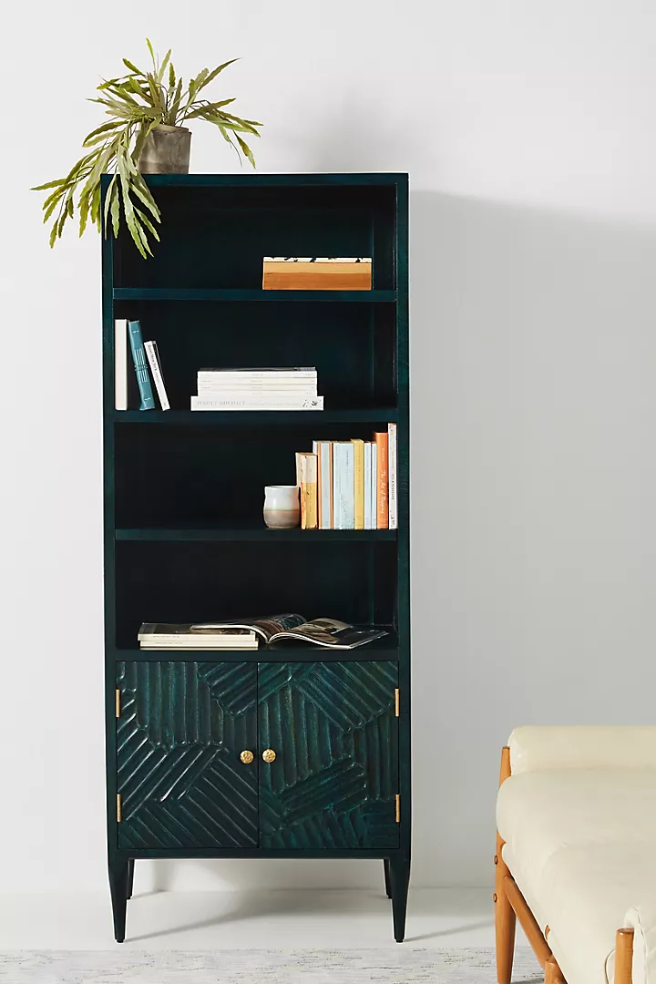 Handcarved Paje Bookcase carving Storge Carving Cabinet