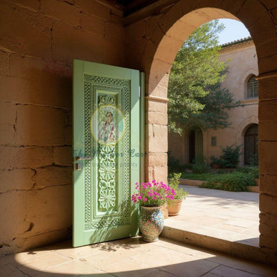 Handcarved Wooden Door | Handcrafted Beautifully Floral Charm Interior, Single, Pocket, Barn, French, Panel,  Double, Sliding, Pocket & Temple Door Interior & Exterior, Homes, Villas & Office