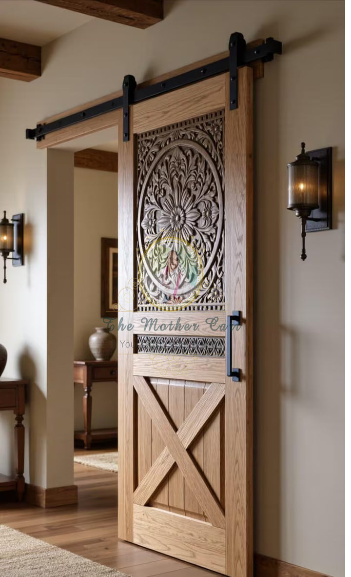 Handcarved Wooden Door | Handcrafted Intricate Floral Carving Interior, Single, Pocket, Barn, French, Panel,  Double, Sliding, Pocket &amp; Temple Door Interior &amp; Exterior, Homes, Villas &amp; Office