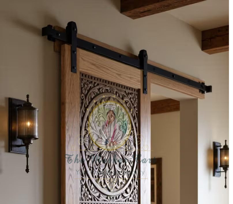 Handcarved Wooden Door | Handcrafted Intricate Floral Carving Interior, Single, Pocket, Barn, French, Panel,  Double, Sliding, Pocket &amp; Temple Door Interior &amp; Exterior, Homes, Villas &amp; Office